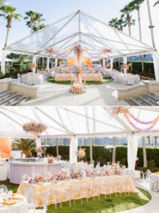 tented wedding reception at The Westin