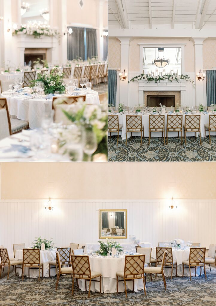 reception details during  Wedding at Montage Palmetto Bluff